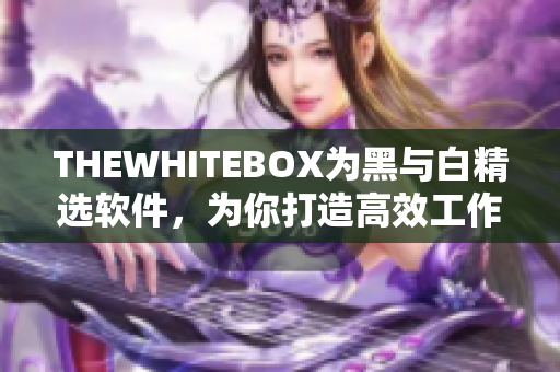 THEWHITEBOX為黑與白精選軟件，為你打造高效工作體驗(yàn)