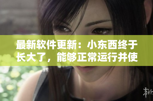最新軟件更新：小東西終于長(zhǎng)大了，能夠正常運(yùn)行并使用！