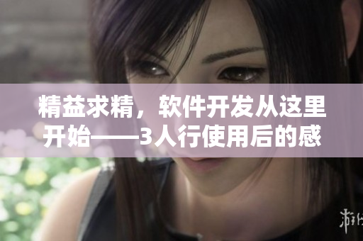 精益求精，軟件開(kāi)發(fā)從這里開(kāi)始——3人行使用后的感受