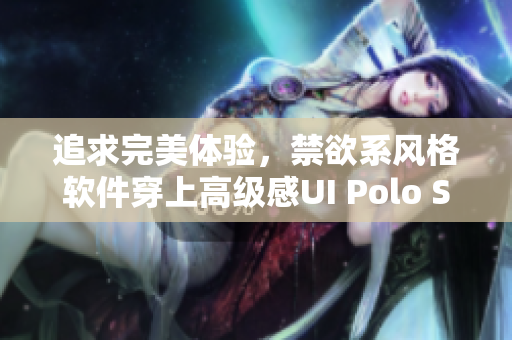 追求完美體驗，禁欲系風(fēng)格軟件穿上高級感UI Polo Shirt