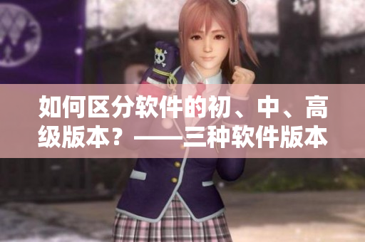 如何區(qū)分軟件的初、中、高級(jí)版本？——三種軟件版本的區(qū)別