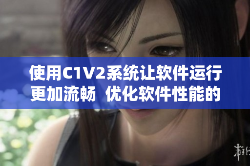 使用C1V2系統(tǒng)讓軟件運行更加流暢  優(yōu)化軟件性能的利器