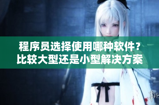 程序員選擇使用哪種軟件？比較大型還是小型解決方案？