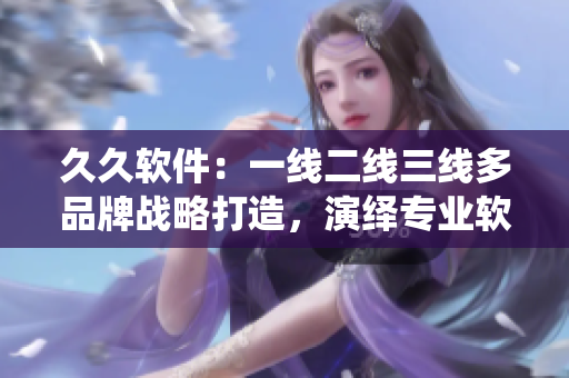 久久軟件：一線二線三線多品牌戰(zhàn)略打造，演繹專業(yè)軟件領(lǐng)域新篇章