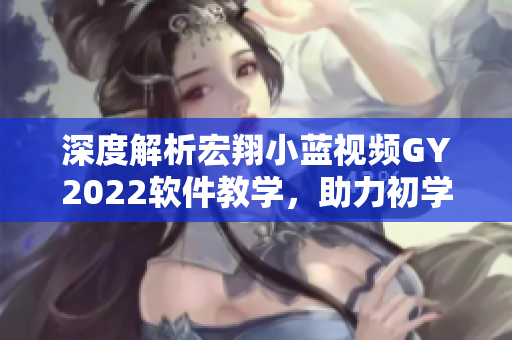 深度解析宏翔小藍(lán)視頻GY2022軟件教學(xué)，助力初學(xué)者快速掌握技巧