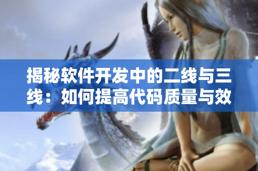 揭秘軟件開發(fā)中的二線與三線：如何提高代碼質(zhì)量與效率？