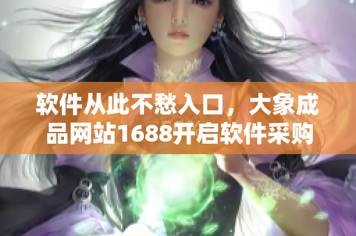軟件從此不愁入口，大象成品網(wǎng)站1688開(kāi)啟軟件采購(gòu)新時(shí)代