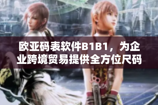 歐亞碼表軟件B1B1，為企業(yè)跨境貿(mào)易提供全方位尺碼轉(zhuǎn)換解決方案