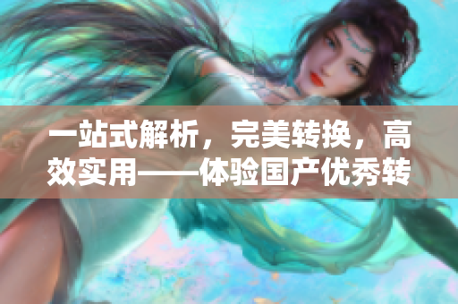 一站式解析，完美轉(zhuǎn)換，高效實用——體驗國產(chǎn)優(yōu)秀轉(zhuǎn)換軟件區(qū)別