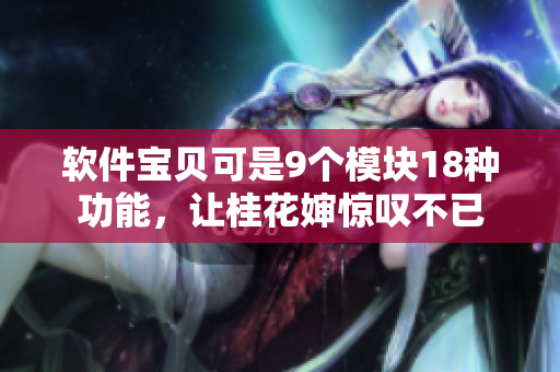 軟件寶貝可是9個(gè)模塊18種功能，讓桂花嬸驚嘆不已