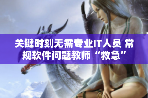 關(guān)鍵時(shí)刻無需專業(yè)IT人員 常規(guī)軟件問題教師“救急”