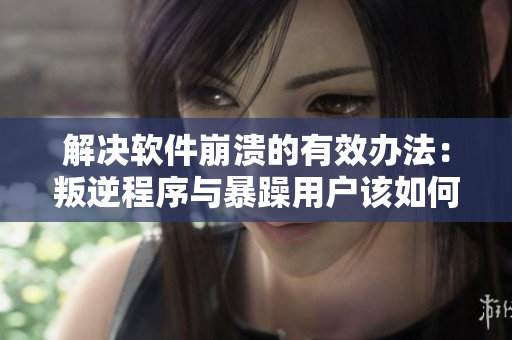 解決軟件崩潰的有效辦法：叛逆程序與暴躁用戶該如何合作？