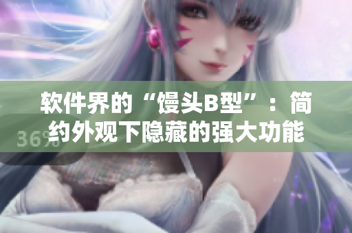 軟件界的“饅頭B型”：簡(jiǎn)約外觀下隱藏的強(qiáng)大功能