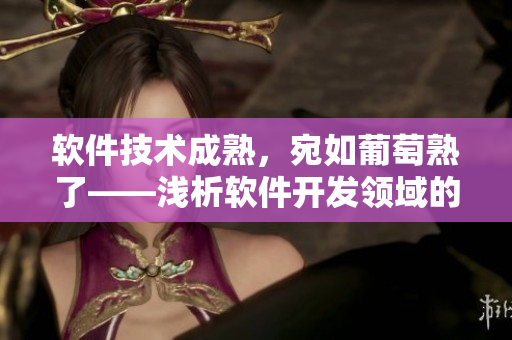 軟件技術成熟，宛如葡萄熟了——淺析軟件開發(fā)領域的現(xiàn)狀與前景
