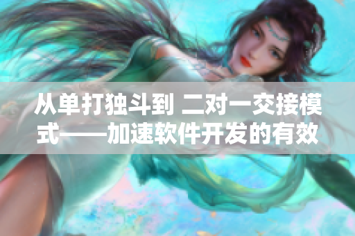 從單打獨斗到 二對一交接模式——加速軟件開發(fā)的有效策略