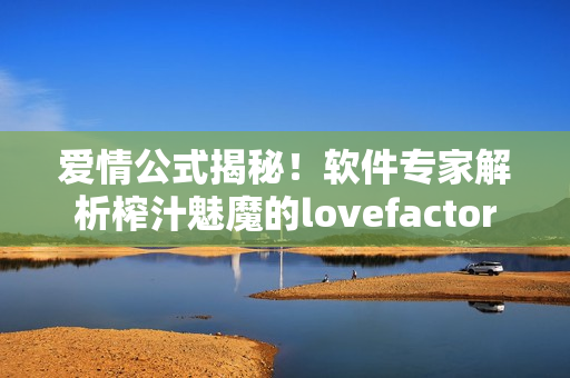 愛情公式揭秘！軟件專家解析榨汁魅魔的lovefactor