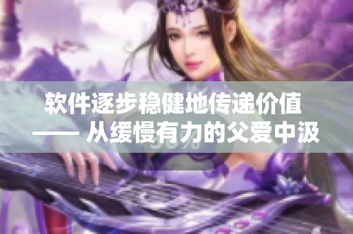 軟件逐步穩(wěn)健地傳遞價(jià)值 —— 從緩慢有力的父愛中汲取啟示