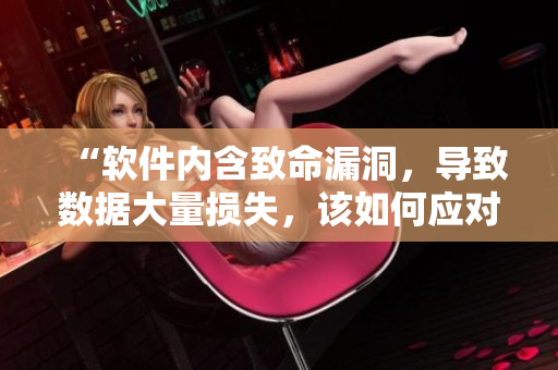 “軟件內(nèi)含致命漏洞，導(dǎo)致數(shù)據(jù)大量損失，該如何應(yīng)對？”