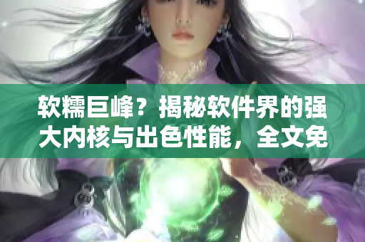 軟糯巨峰？揭秘軟件界的強大內(nèi)核與出色性能，全文免費閱讀！